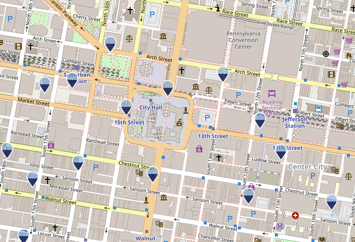 Image of Indego Bikeshare map